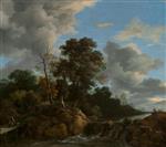 Jacob Isaackszoon van Ruisdael  - Bilder Gemälde - Landscape