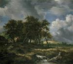 Jacob Isaackszoon van Ruisdael  - Bilder Gemälde - Landscape near Muiderburg