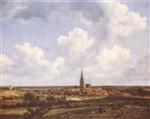 Jacob Isaackszoon van Ruisdael  - Bilder Gemälde - Landscape with Church and Village