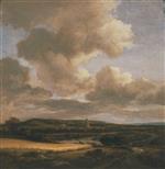 Jacob Isaackszoon van Ruisdael  - Bilder Gemälde - Landscape with Cornfield