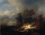Jacob Isaackszoon van Ruisdael  - Bilder Gemälde - Landscape with Ruins