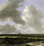 Jacob Isaackszoon van Ruisdael  - Bilder Gemälde - Panoramic View of Haarlem