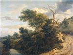 Jacob Isaackszoon van Ruisdael  - Bilder Gemälde - Sandy Track in the Dunes
