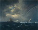 Jacob Isaackszoon van Ruisdael  - Bilder Gemälde - Ships in a Rough Sea