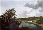 Jacob Isaackszoon van Ruisdael  - Bilder Gemälde - The Banks of a River
