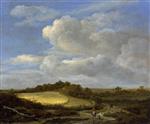 Jacob Isaackszoon van Ruisdael  - Bilder Gemälde - The Wheatfield