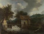 Jacob Isaackszoon van Ruisdael  - Bilder Gemälde - Two Watermills and an Open Sluice at Singraven