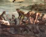 Raffael  - Bilder Gemälde - the miraculous draught of fishes