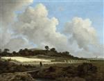 Jacob Isaackszoon van Ruisdael  - Bilder Gemälde - View of Grainfields with a Distant Town