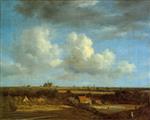 Jacob Isaackszoon van Ruisdael  - Bilder Gemälde - View of Haalem from the North-West