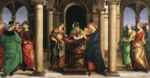 Raffael  - Bilder Gemälde - the presentation in the temple