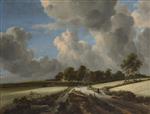 Jacob Isaackszoon van Ruisdael  - Bilder Gemälde - Wheat Fields
