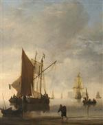Willem van de Velde - Bilder Gemälde - A Calm