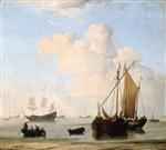 Willem van de Velde - Bilder Gemälde - A Calm