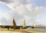 Willem van de Velde  - Bilder Gemälde - Beach Scene