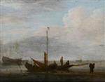 Willem van de Velde  - Bilder Gemälde - Boat on the Seashore