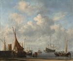 Willem van de Velde  - Bilder Gemälde - Entrance to a Dutch Port