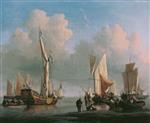 Willem van de Velde  - Bilder Gemälde - Ships off the Coast