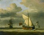 Willem van de Velde  - Bilder Gemälde - The 'Royal Escape' Close-Hauled in a Breeze