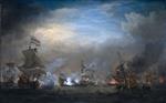 Willem van de Velde  - Bilder Gemälde - The Battle of Kijkduin