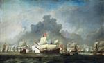 Willem van de Velde  - Bilder Gemälde - The Battle of Solebay