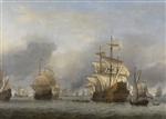 Willem van de Velde  - Bilder Gemälde - The Capture of the ‘Royal Prince’