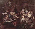 William Hogarth - Bilder Gemälde - Das Gefängnis