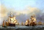 Willem van de Velde  - Bilder Gemälde - The surrender of the Royal Prince during the Four Days' Battle