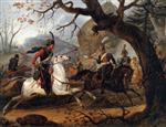 Emile Jean Horace Vernet - Bilder Gemälde - Napoleonic battle in the Alps