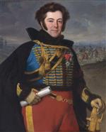 Emile Jean Horace Vernet  - Bilder Gemälde - Portrait of Lieutenant Colonel, Comte De Thalouet