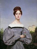 Emile Jean Horace Vernet  - Bilder Gemälde - Portrait of Louise Vernet