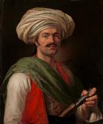 Emile Jean Horace Vernet  - Bilder Gemälde - Portrait of Mameluke, said to be Roustam Raza