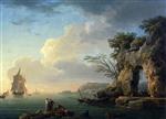 Claude Joseph Vernet - Bilder Gemälde - A calm Sea