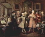 William Hogarth - Bilder Gemälde - Der Morgenempfang