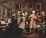 William Hogarth - Bilder Gemälde - Der Morgenempfang