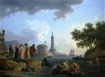 Claude Joseph Vernet - Bilder Gemälde - A Sea-Shore