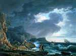 Claude Joseph Vernet - Bilder Gemälde - A Seastorm