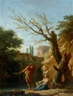 Claude Joseph Vernet  - Bilder Gemälde - Figures in a Landscape