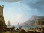Claude Joseph Vernet  - Bilder Gemälde - Morning scene in a bay