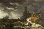 Claude Joseph Vernet  - Bilder Gemälde - Storm and Shipwreck