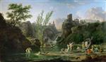 Claude Joseph Vernet  - Bilder Gemälde - The Bathers