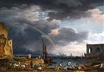 Claude Joseph Vernet  - Bilder Gemälde - The Rainbow