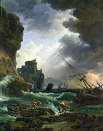 Claude Joseph Vernet  - Bilder Gemälde - The Storm