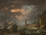 Claude Joseph Vernet  - Bilder Gemälde - The Tempest (Storm off the Coast)