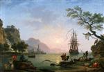 Claude Joseph Vernet  - Bilder Gemälde - View of a Port (Morning)