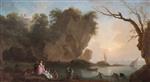 Claude Joseph Vernet  - Bilder Gemälde - View over a Bay