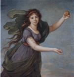 Elisabeth Louise Vigee Lebrun - Bilder Gemälde - Julie Le Brun as Atalanta