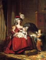 Elisabeth Louise Vigee Lebrun  - Bilder Gemälde - Marie Antoinette and her Children