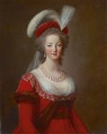 Elisabeth Louise Vigee Lebrun  - Bilder Gemälde - Portrait of Marie Antoinette, Queen of France