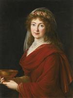 Elisabeth Louise Vigee Lebrun  - Bilder Gemälde - Portrait of the Countess Siemontkowsky Bystry